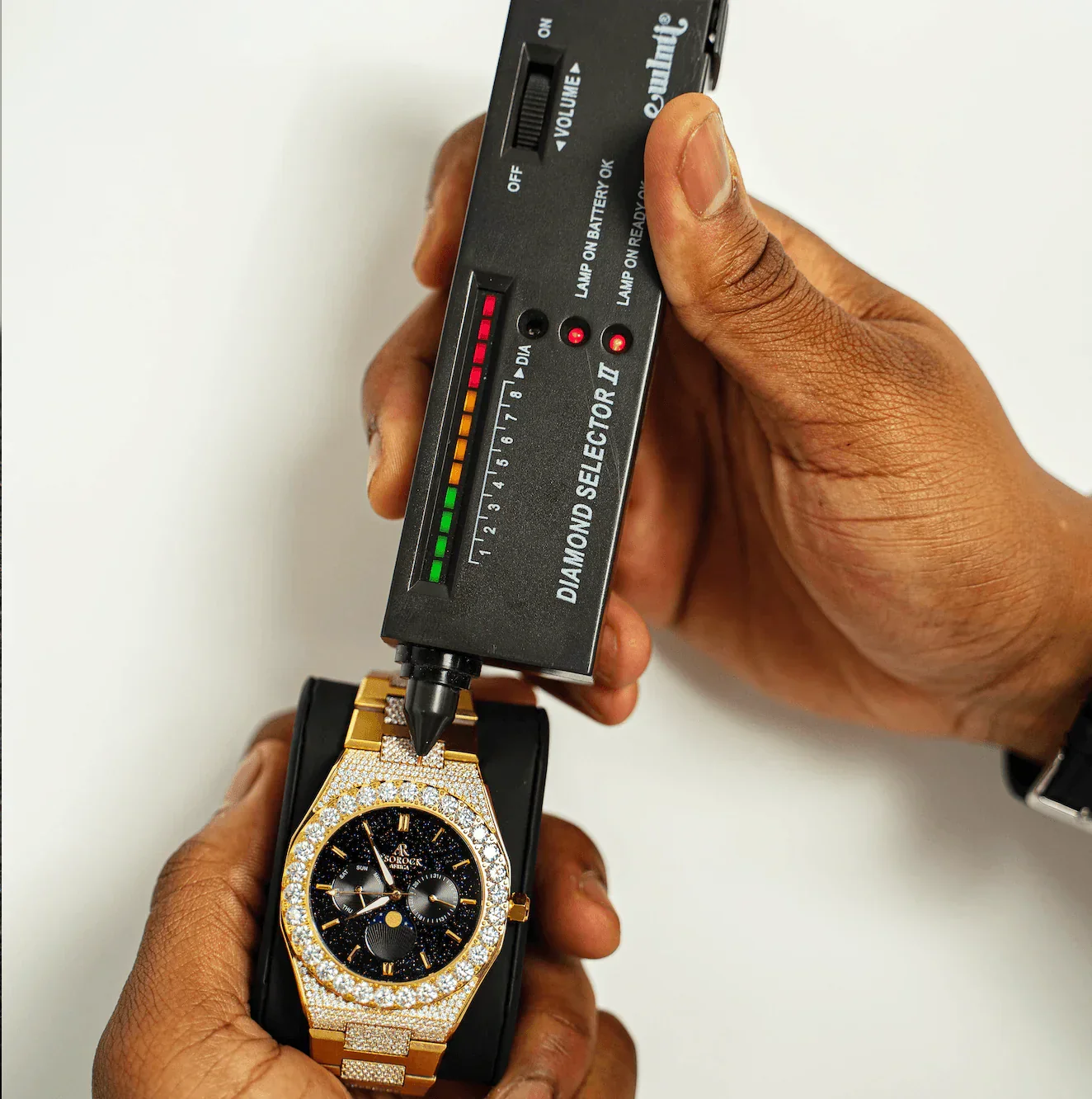 Iced transporter - Big diamond bezel - Half iced strap - Image 4