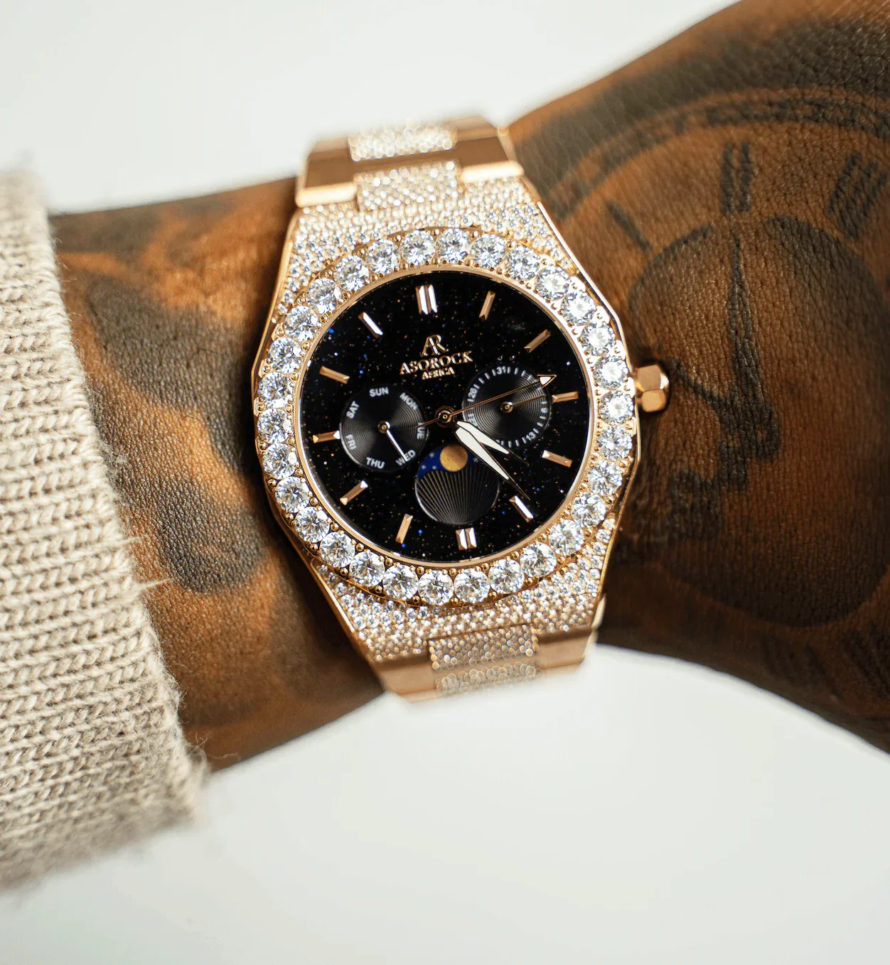 Iced transporter - Big diamond bezel - Half iced strap - Image 8