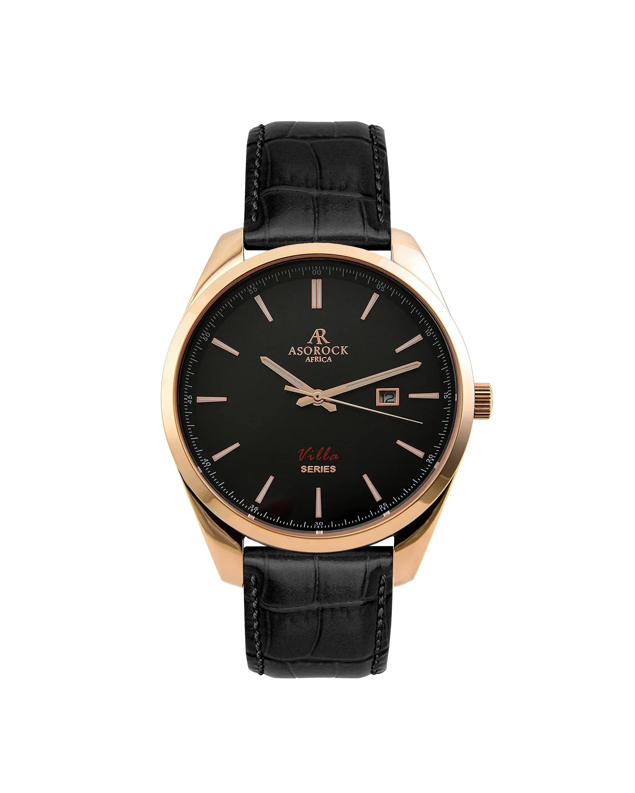 Villa black leather strap (select clasp) - Image 4