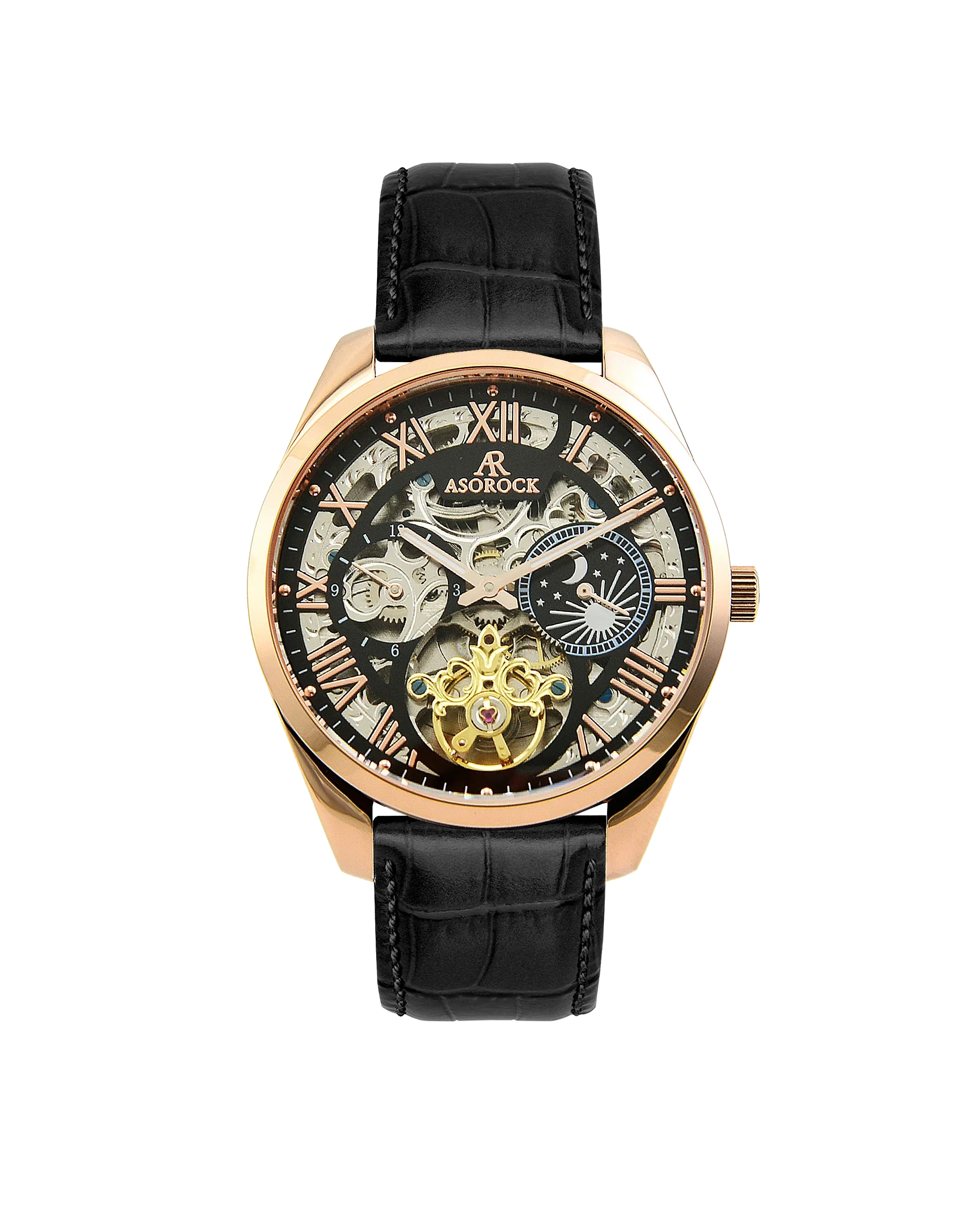 Villa black leather strap (select clasp) - Image 6